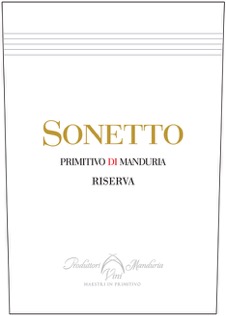 Sonetto Primitivo di Manduria DOP Riserva 2012 750ml - Click Image to Close